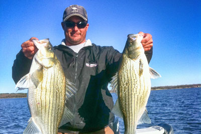 Fishing Cedar Creek Lake Tx w/ Chuck Rollins BigCrappie